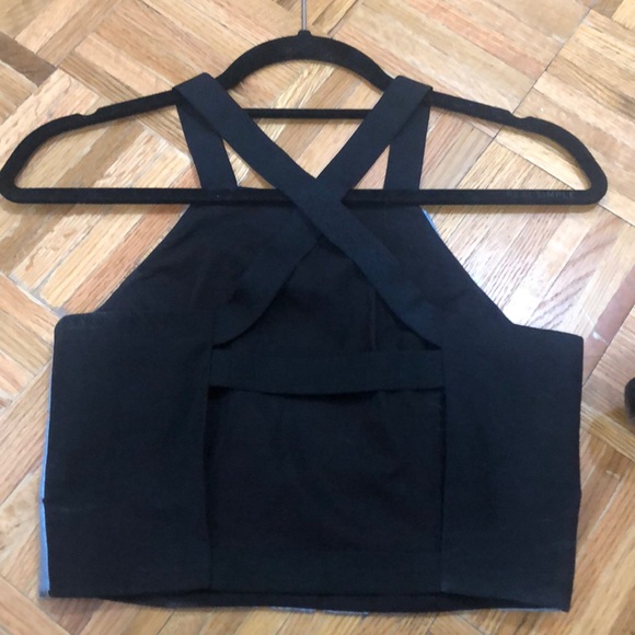 Tibi crop top with cut out back - Picture 4 of 5